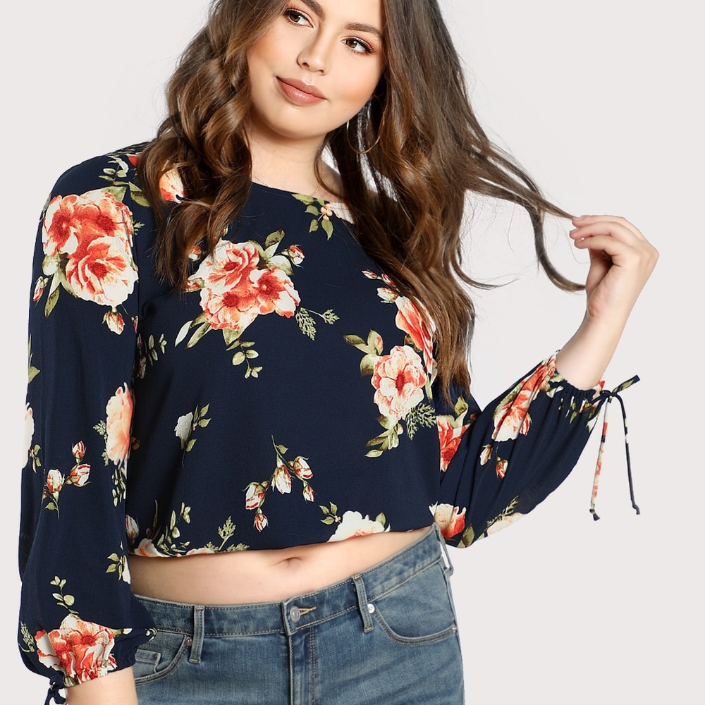Plus Size Tiffany Floral Top